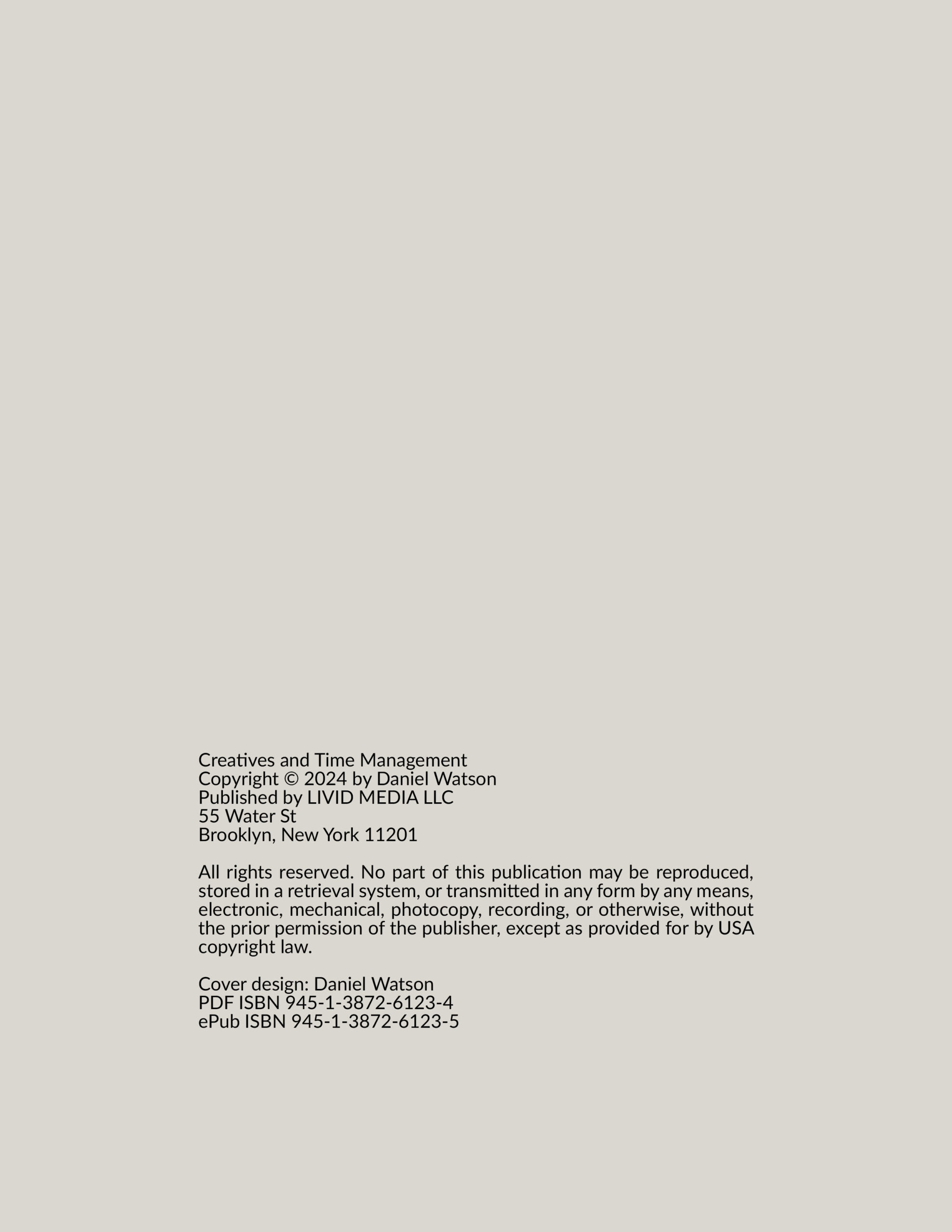 Creatives And Time Management Ebook + Workbook