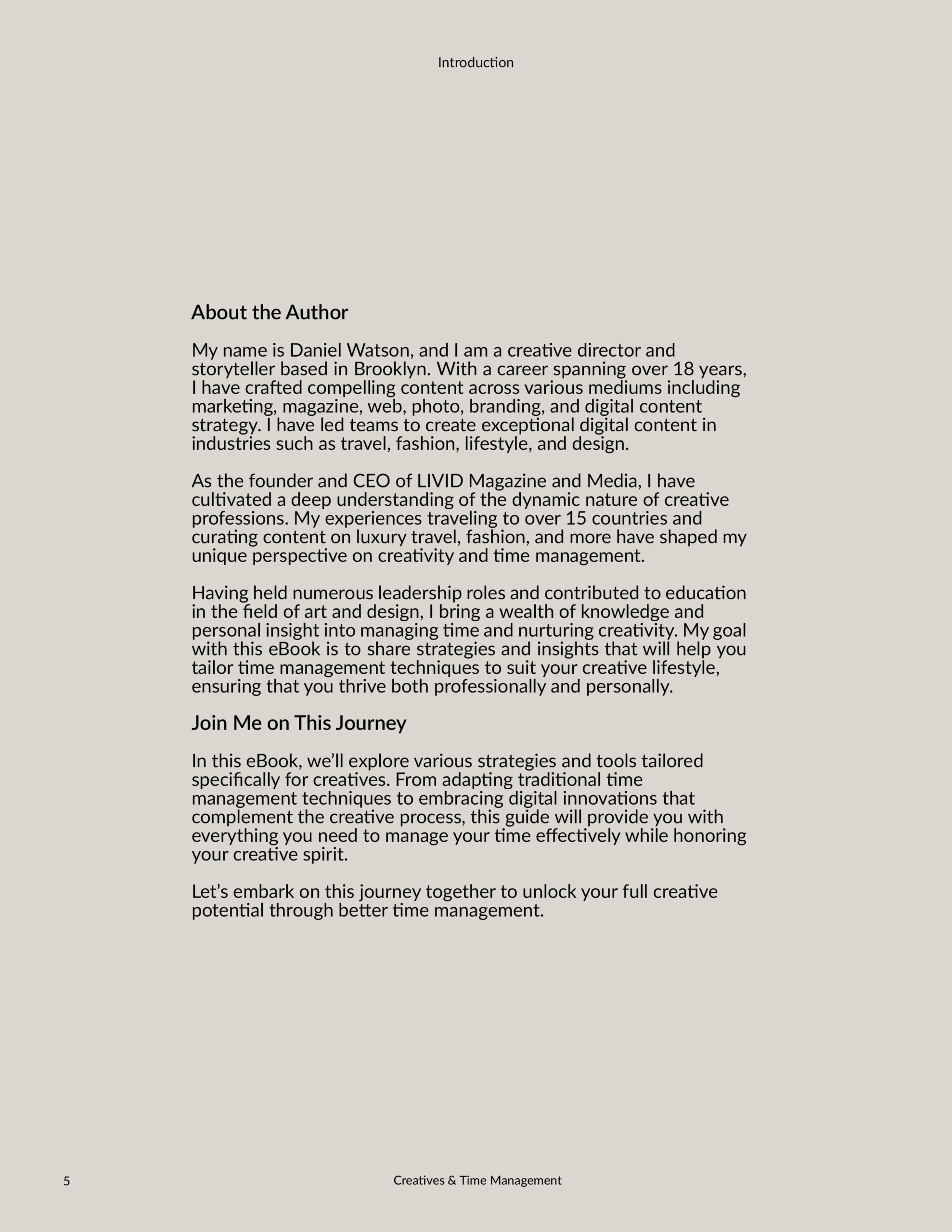 Creatives And Time Management Ebook + Workbook